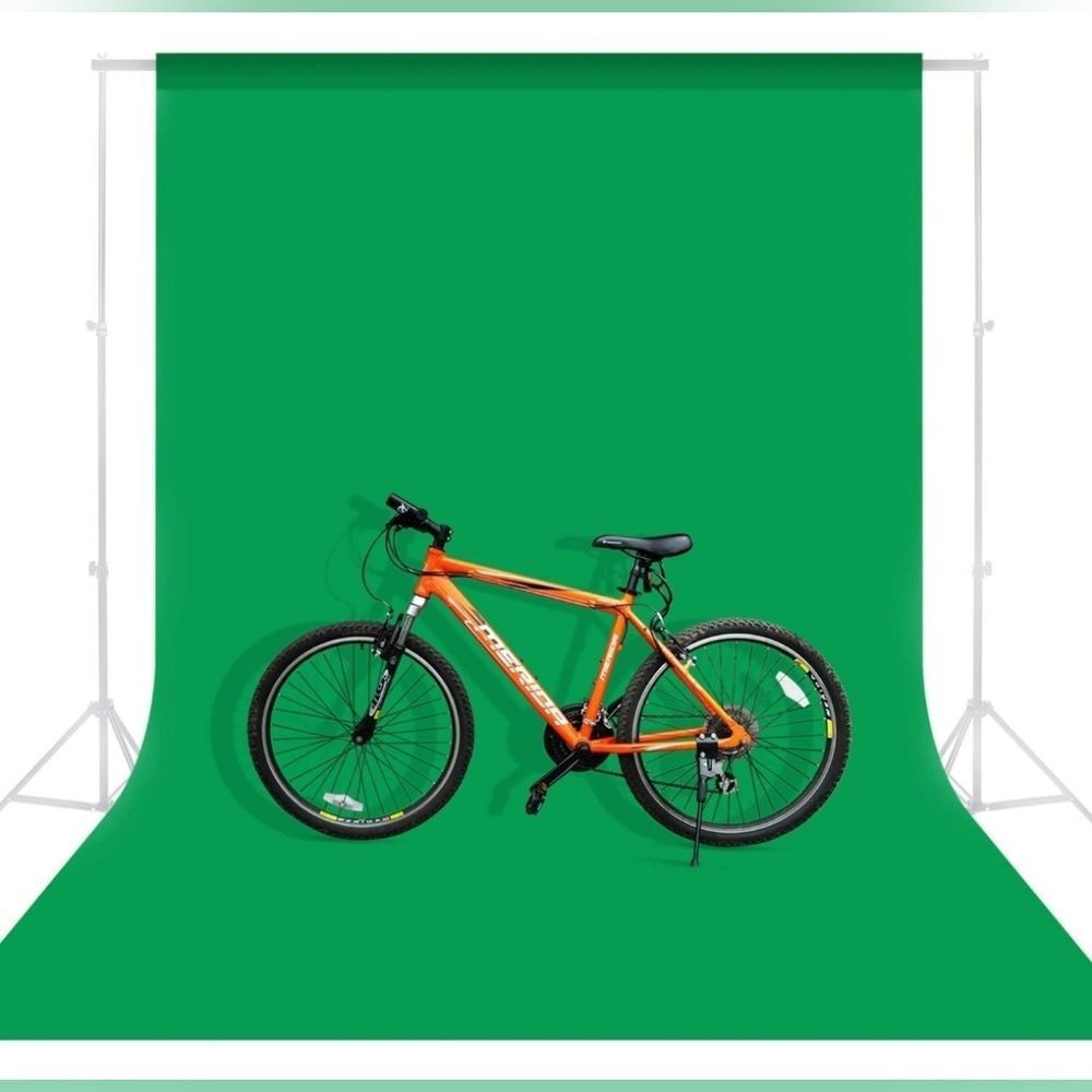 🔸️NWT Green 6.5x10ft Soft Fabric Photography Backdrop/Green Screen